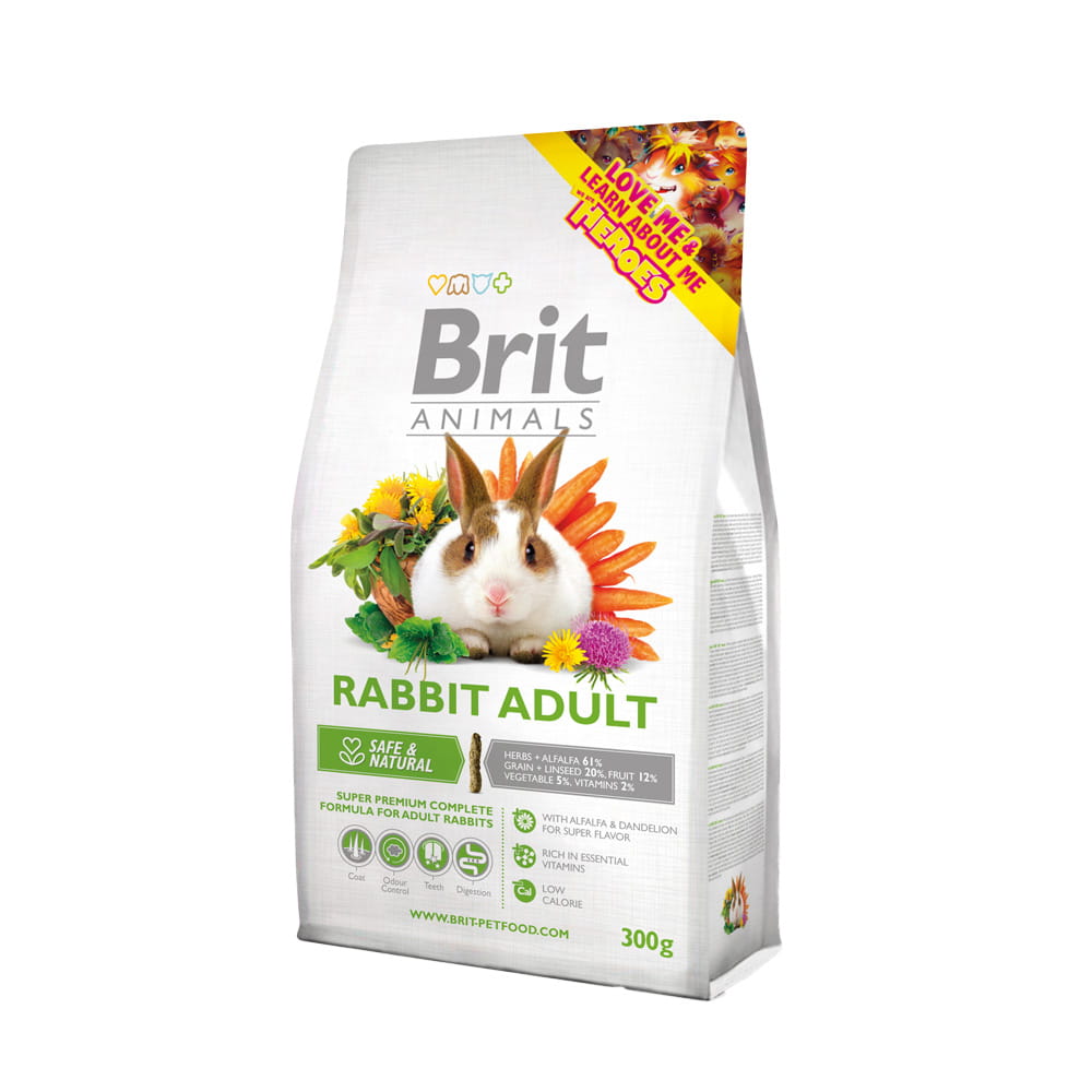 Brit Animals Rabbit Adult Complete Karma dla Królika 300g